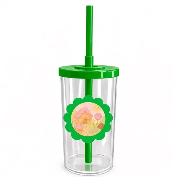 Copo Short Drink Flor Personalizado Confeitaria Kids