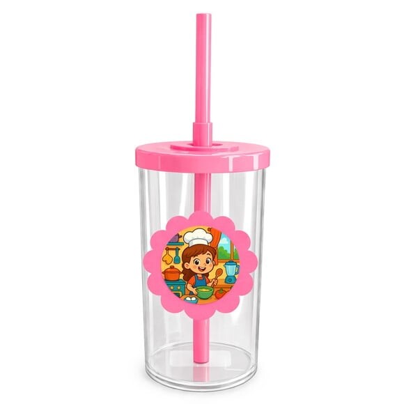 Copo Short Drink Flor Personalizado Cozinha Kids