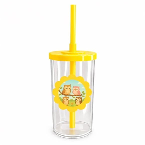 Copo Short Drink Flor Personalizado Corujinhas