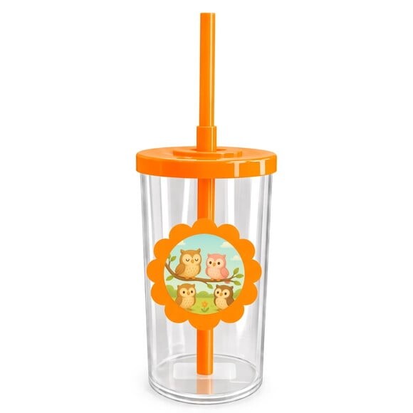 Copo Short Drink Flor Personalizado Corujinhas