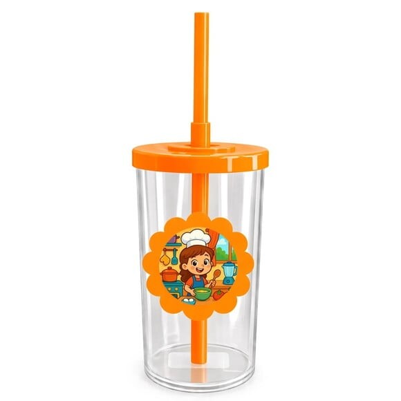 Copo Short Drink Flor Personalizado Cozinha Kids