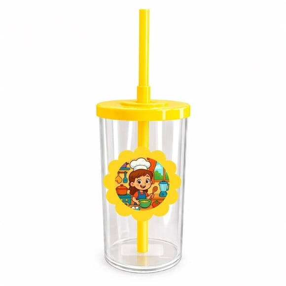 Copo Short Drink Flor Personalizado Cozinha Kids