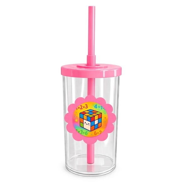 Copo Short Drink Flor Personalizado Cubo Mágico