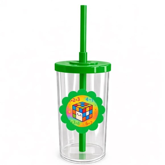 Copo Short Drink Flor Personalizado Cubo Mágico
