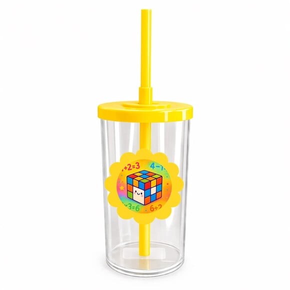 Copo Short Drink Flor Personalizado Cubo Mágico