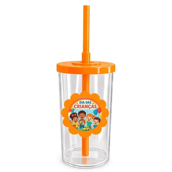 Copo Short Drink Flor Personalizado Dia das Crianças