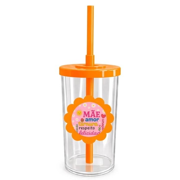 Copo Short Drink Flor Personalizado Dia das Mães