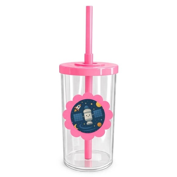 Copo Short Drink Flor Personalizado Estação Espacial