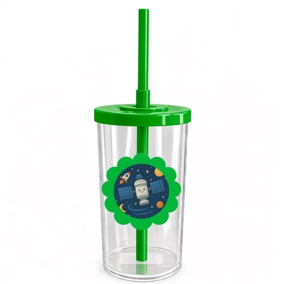 Copo Short Drink Flor Personalizado Estação Espacial