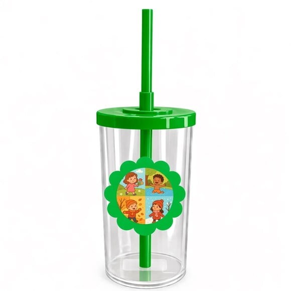 Copo Short Drink Flor Personalizado Estações do Ano