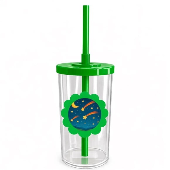 Copo Short Drink Flor Personalizado Estrelas Cadentes