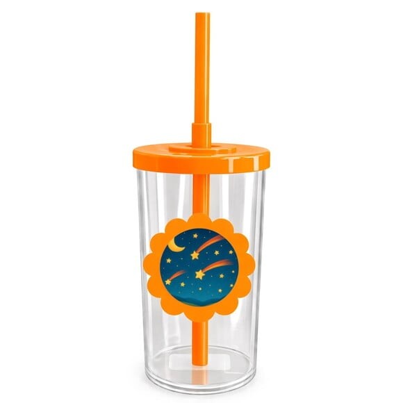 Copo Short Drink Flor Personalizado Estrelas Cadentes