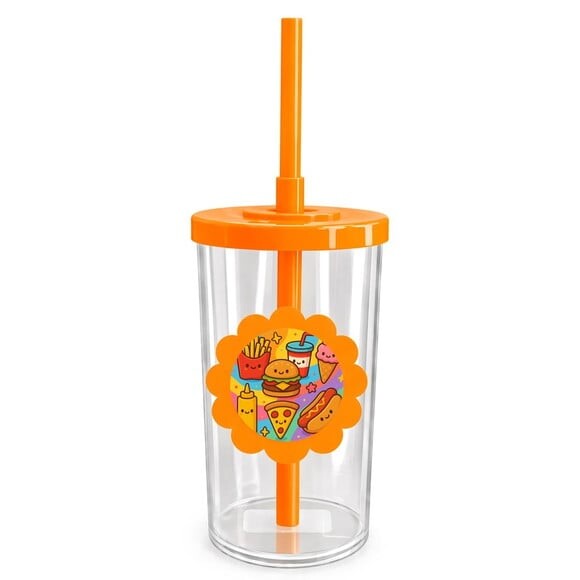 Copo Short Drink Flor Personalizado Fast Food