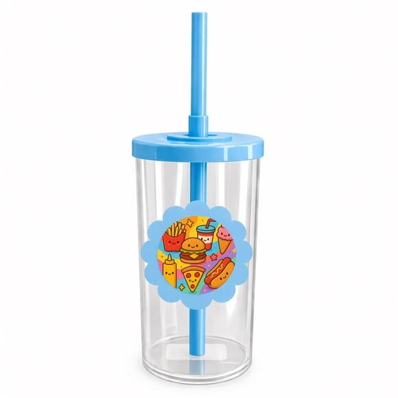 Copo Short Drink Flor Personalizado Fast Food