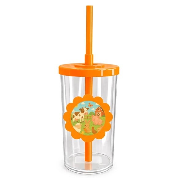 Copo Short Drink Flor Personalizado Fazendinha