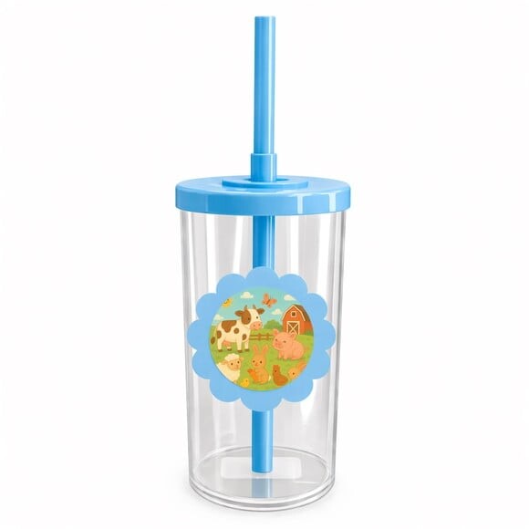 Copo Short Drink Flor Personalizado Fazendinha