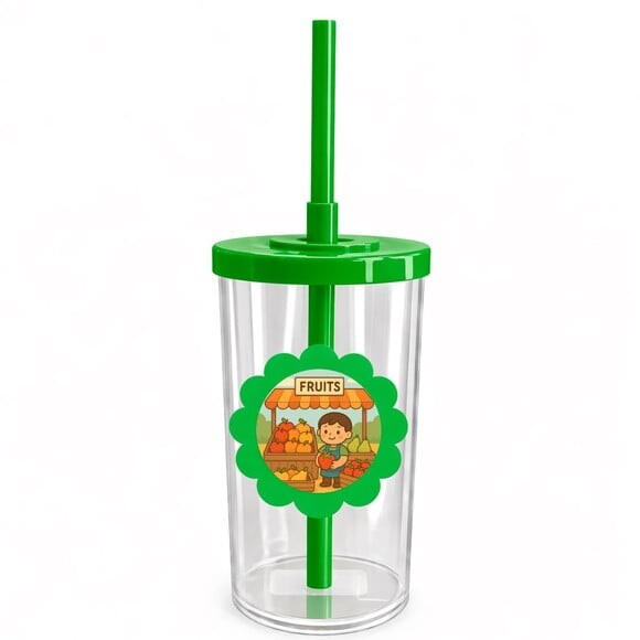 Copo Short Drink Flor Personalizado Feira de Frutas