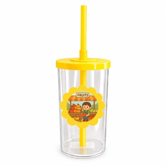 Copo Short Drink Flor Personalizado Feira de Frutas