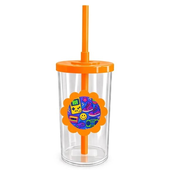 Copo Short Drink Flor Personalizado Festa Anos 90