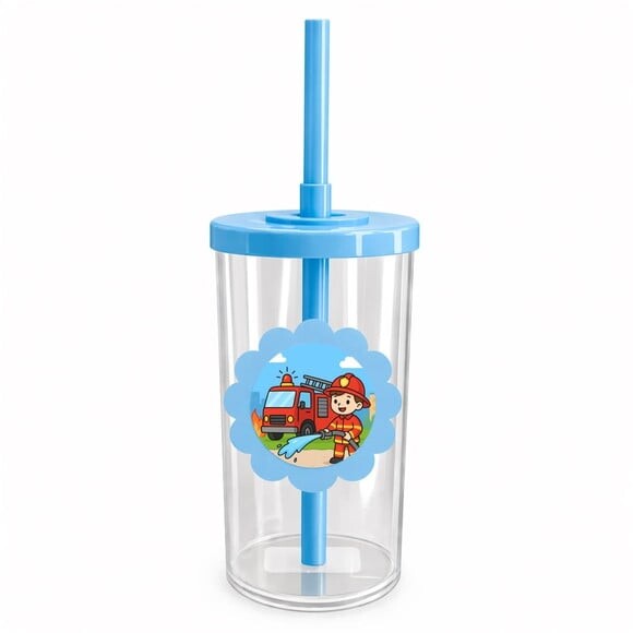 Copo Short Drink Flor Personalizado Festa Bombeiros