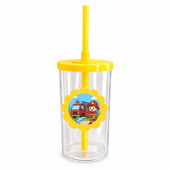 Copo Short Drink Flor Personalizado Festa Bombeiros