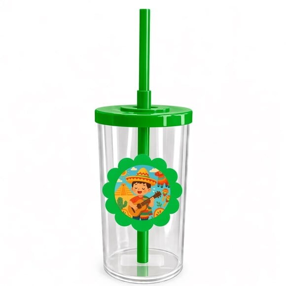 Copo Short Drink Flor Personalizado Festa Mexicana