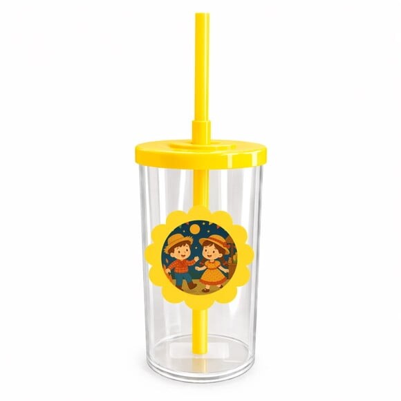Copo Short Drink Flor Personalizado Festa Junina