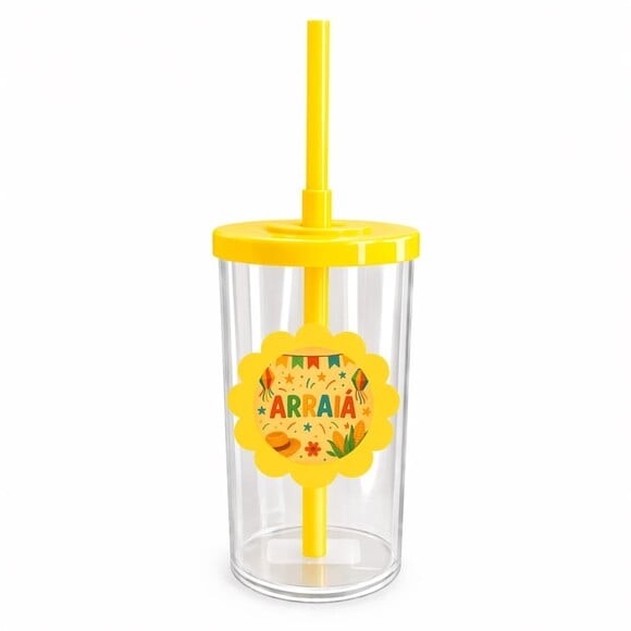 Copo Short Drink Flor Personalizado Festa Junina Arraiá