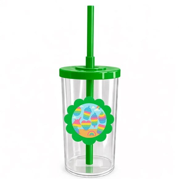 Copo Short Drink Flor Personalizado Fidget Toys