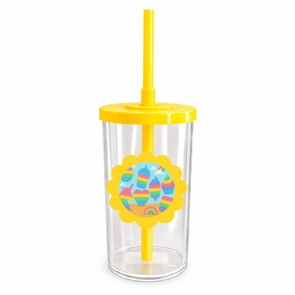 Copo Short Drink Flor Personalizado Fidget Toys