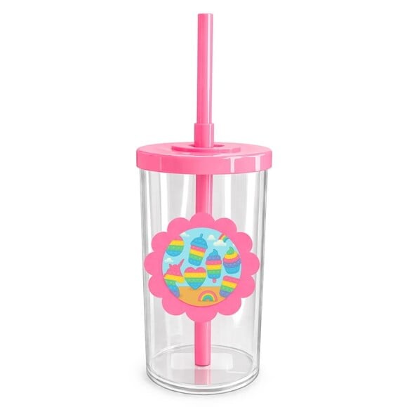 Copo Short Drink Flor Personalizado Fidget Toys