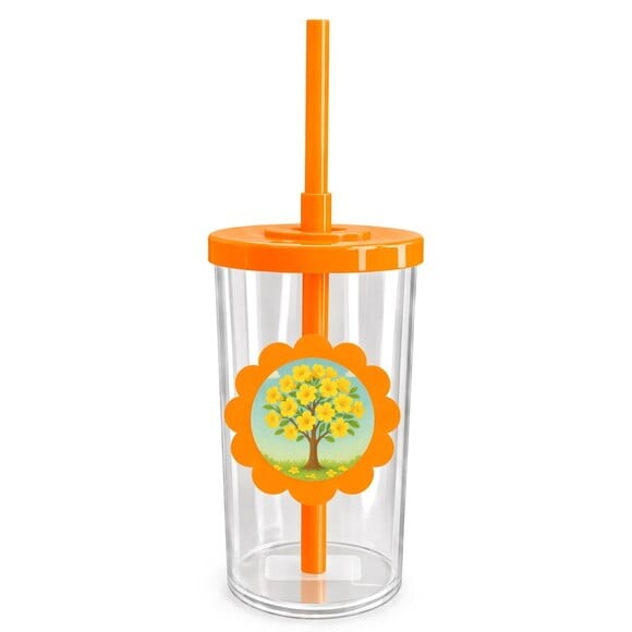 Copo Short Drink Flor Personalizado Flor de Ipê Amarela