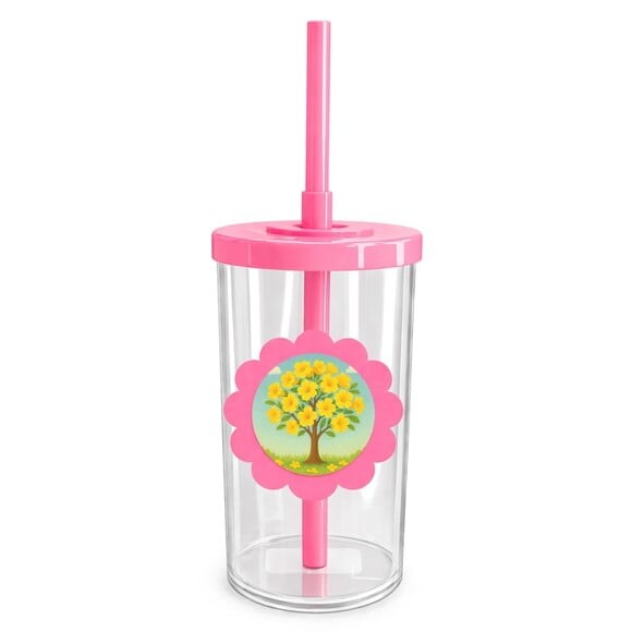 Copo Short Drink Flor Personalizado Flor de Ipê Amarela