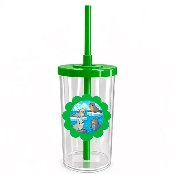 Copo Short Drink Flor Personalizado Focas