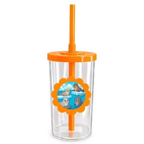 Copo Short Drink Flor Personalizado Focas