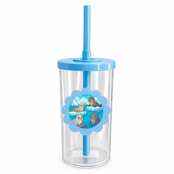 Copo Short Drink Flor Personalizado Focas