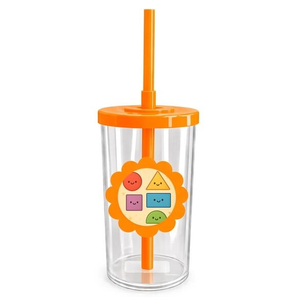Copo Short Drink Flor Personalizado Formas Geométricas