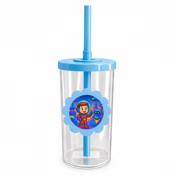Copo Short Drink Flor Personalizado Futurismo Infantil