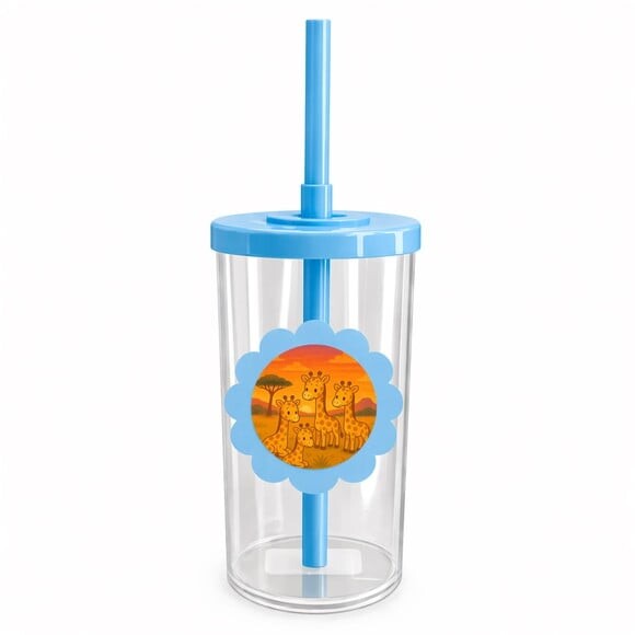 Copo Short Drink Flor Personalizado Girafinhas