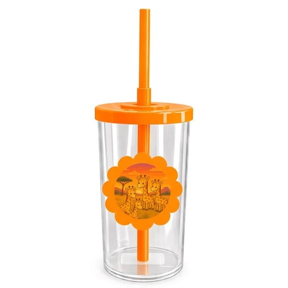 Copo Short Drink Flor Personalizado Girafinhas