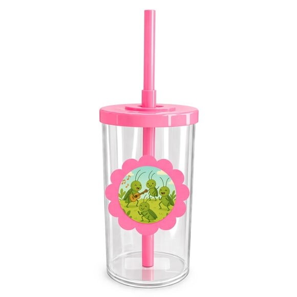 Copo Short Drink Flor Personalizado Grilos