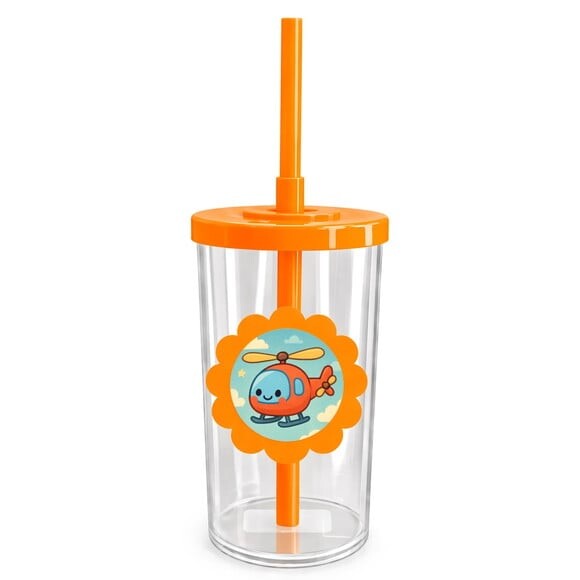 Copo Short Drink Flor Personalizado Helicóptero