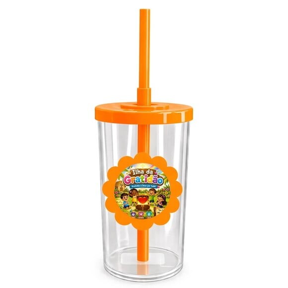 Copo Short Drink Flor Personalizado Ilha da Gratidão