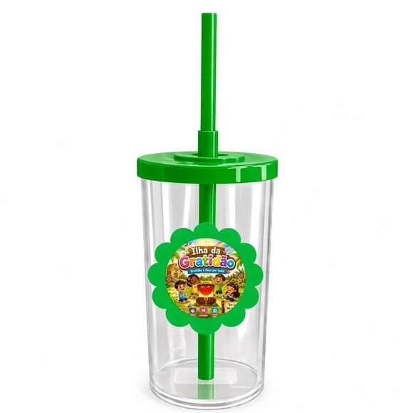 Copo Short Drink Flor Personalizado Ilha da Gratidão