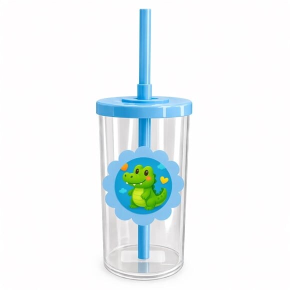Copo Short Drink Flor Personalizado Jacaré Baby