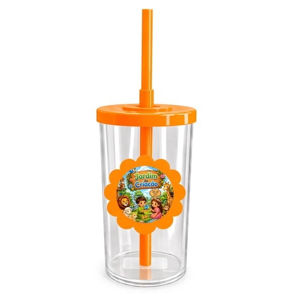 Copo Short Drink Flor Personalizado Jardim da Criação