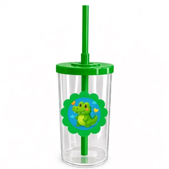 Copo Short Drink Flor Personalizado Jacaré Baby