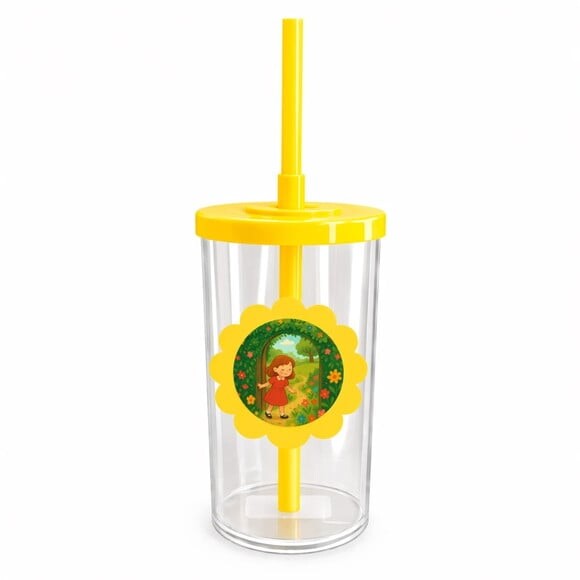 Copo Short Drink Flor Personalizado Jardim Secreto