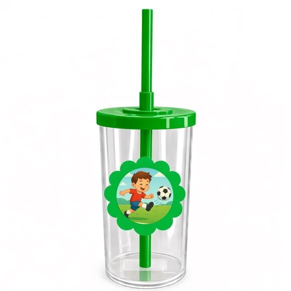 Copo Short Drink Flor Personalizado Jogador de Futebol