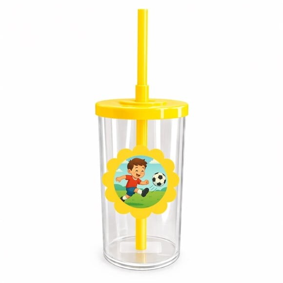 Copo Short Drink Flor Personalizado Jogador de Futebol